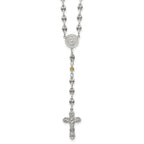 Polished Yellow Cubic Zirconia Stainless Steel Necklace 4.35mm