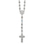 Polished Blue Cubic Zirconia Stainless Steel Necklace 4.35mm 21in