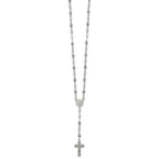 Polished Cubic Zirconia Stainless Steel Necklace 4.35mm 22in