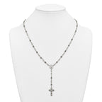 Polished Cubic Zirconia Stainless Steel Necklace 4.35mm 22in