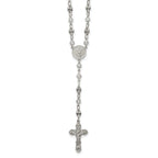 Polished Cubic Zirconia Stainless Steel Necklace 4.35mm 22in