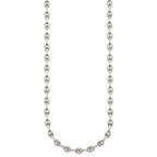 Polished Anchor Stainless Steel Chain Necklace 4.35mm