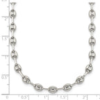 Polished Anchor Stainless Steel Chain Necklace 4.35mm