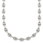 Polished Anchor Stainless Steel Chain Necklace 4.35mm