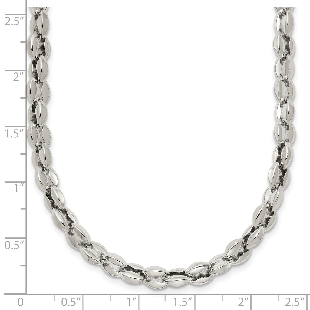 Polished Stainless Steel Necklace 5.5mm
