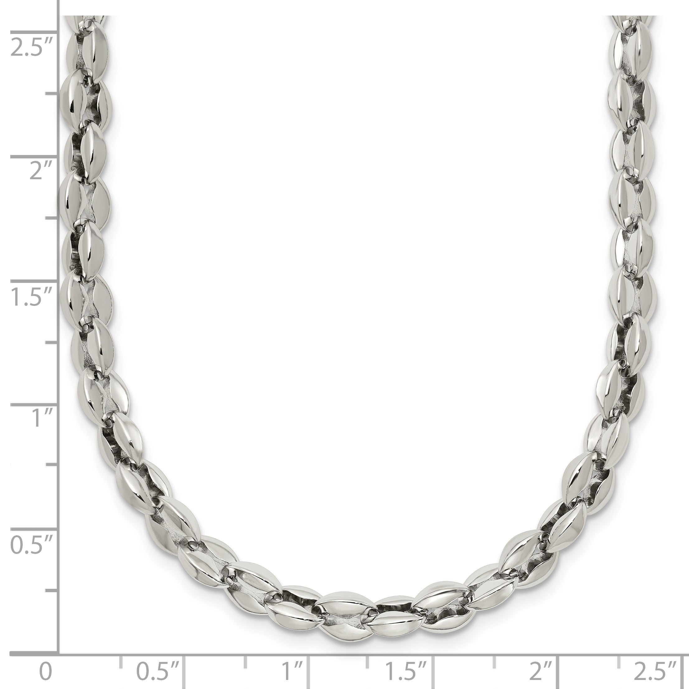 Polished Stainless Steel Necklace 5.5mm