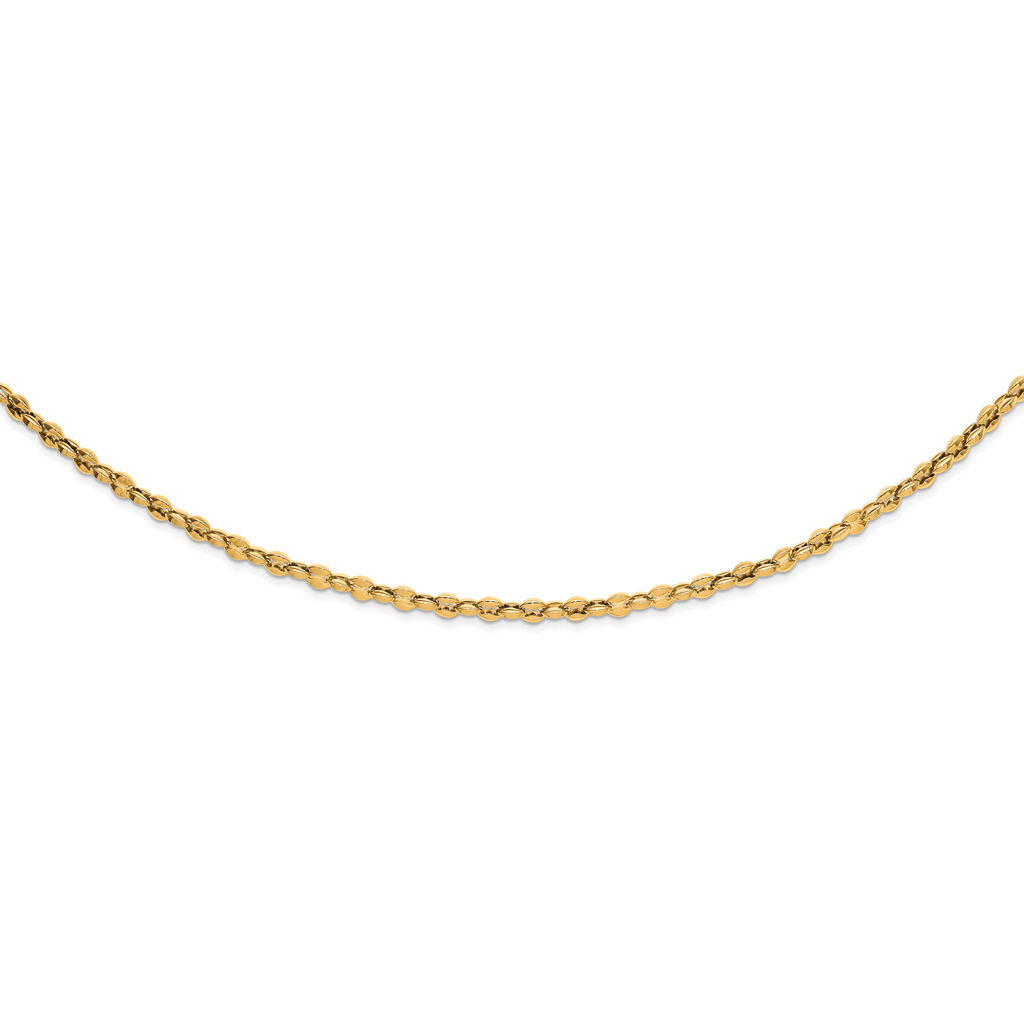 Polished Gold-Tone Stainless Steel Necklace 5.5mm