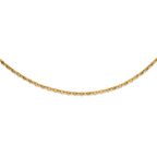 Polished Gold-Tone Stainless Steel Necklace 5.5mm