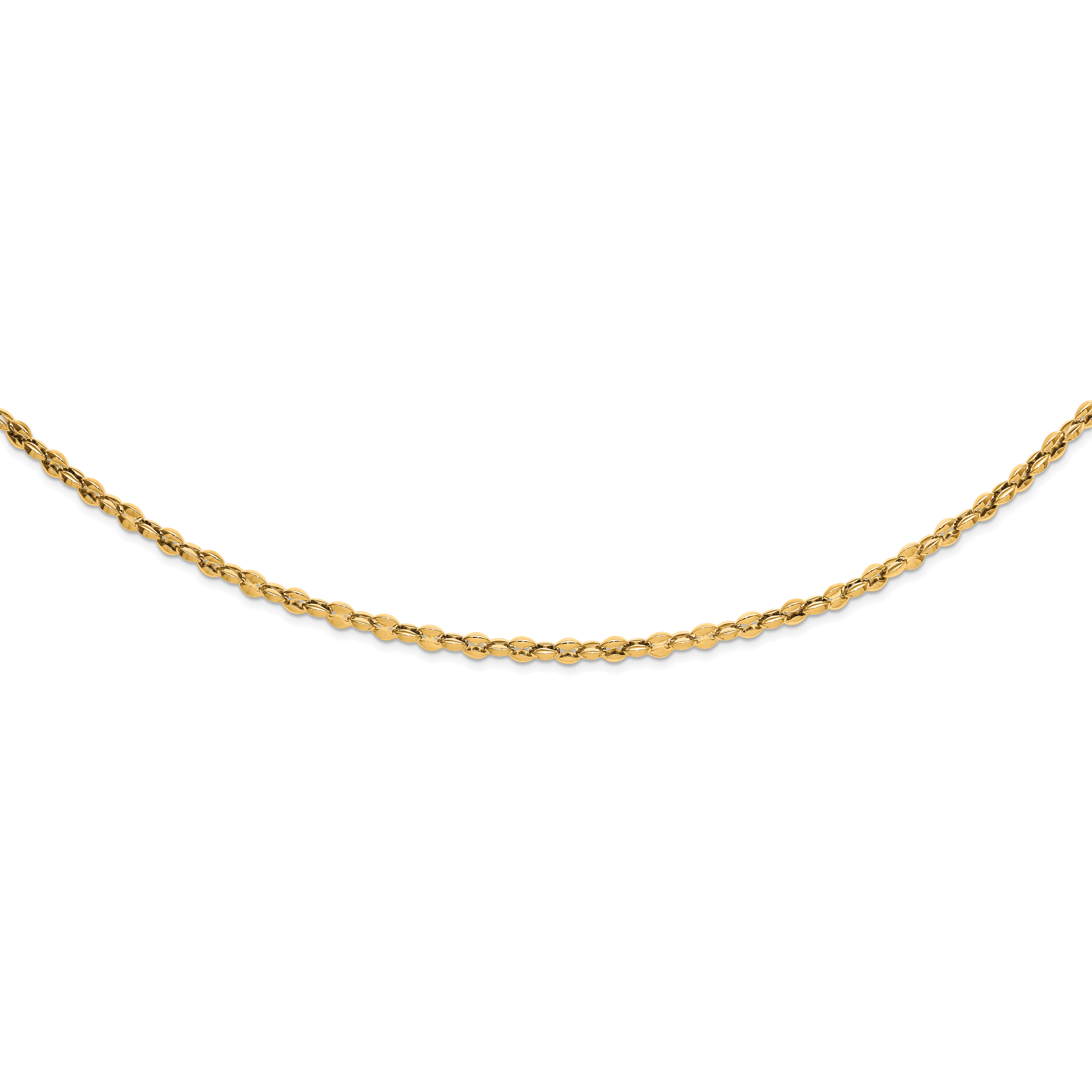 Polished Gold-Tone Stainless Steel Necklace 5.5mm