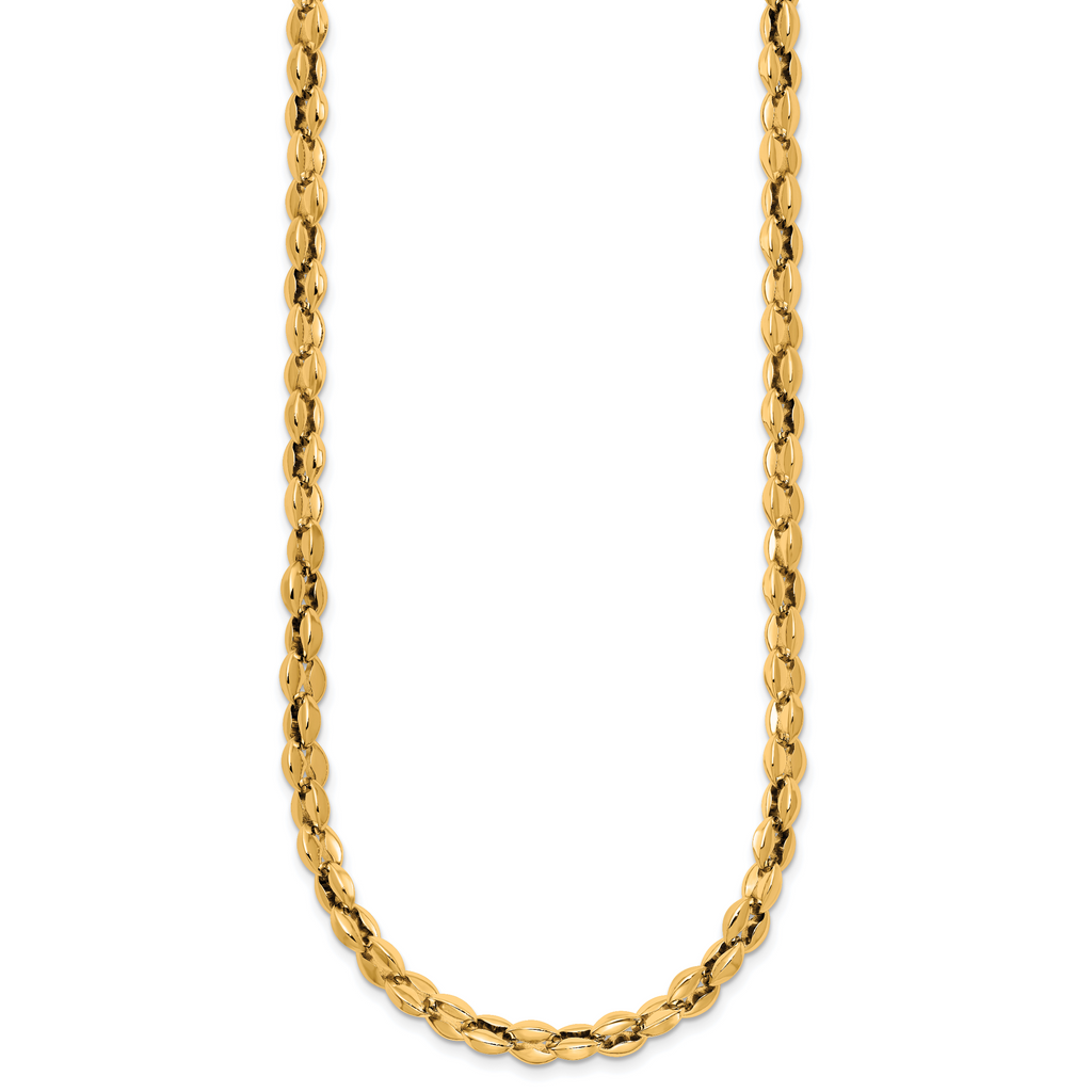 Polished Gold-Tone Stainless Steel Necklace 5.5mm