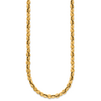 Polished Gold-Tone Stainless Steel Necklace 5.5mm