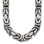 Antiqued Byzantine Stainless Steel Chain Necklace 9.5mm
