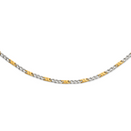 Polished Gold-Tone Stainless Steel Necklace 6mm 24in