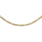 Polished Gold-Tone Stainless Steel Figaro Chain Necklace 9.3mm 20in