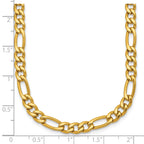 Polished Gold-Tone Stainless Steel Figaro Chain Necklace 4.5mm 20in
