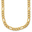 Polished Gold-Tone Stainless Steel Figaro Chain Necklace 4.5mm 20in