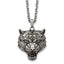 Antiqued Stainless Steel Rolo Chain Necklace 3.2mm