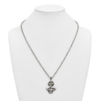 Antiqued Anchor Stainless Steel Cable Chain Necklace 3.6mm