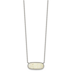 Polished Stainless Steel Necklace 17.5in