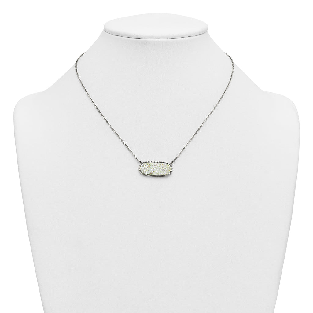 Polished Stainless Steel Necklace 17.5in