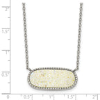 Polished Stainless Steel Necklace 17.5in
