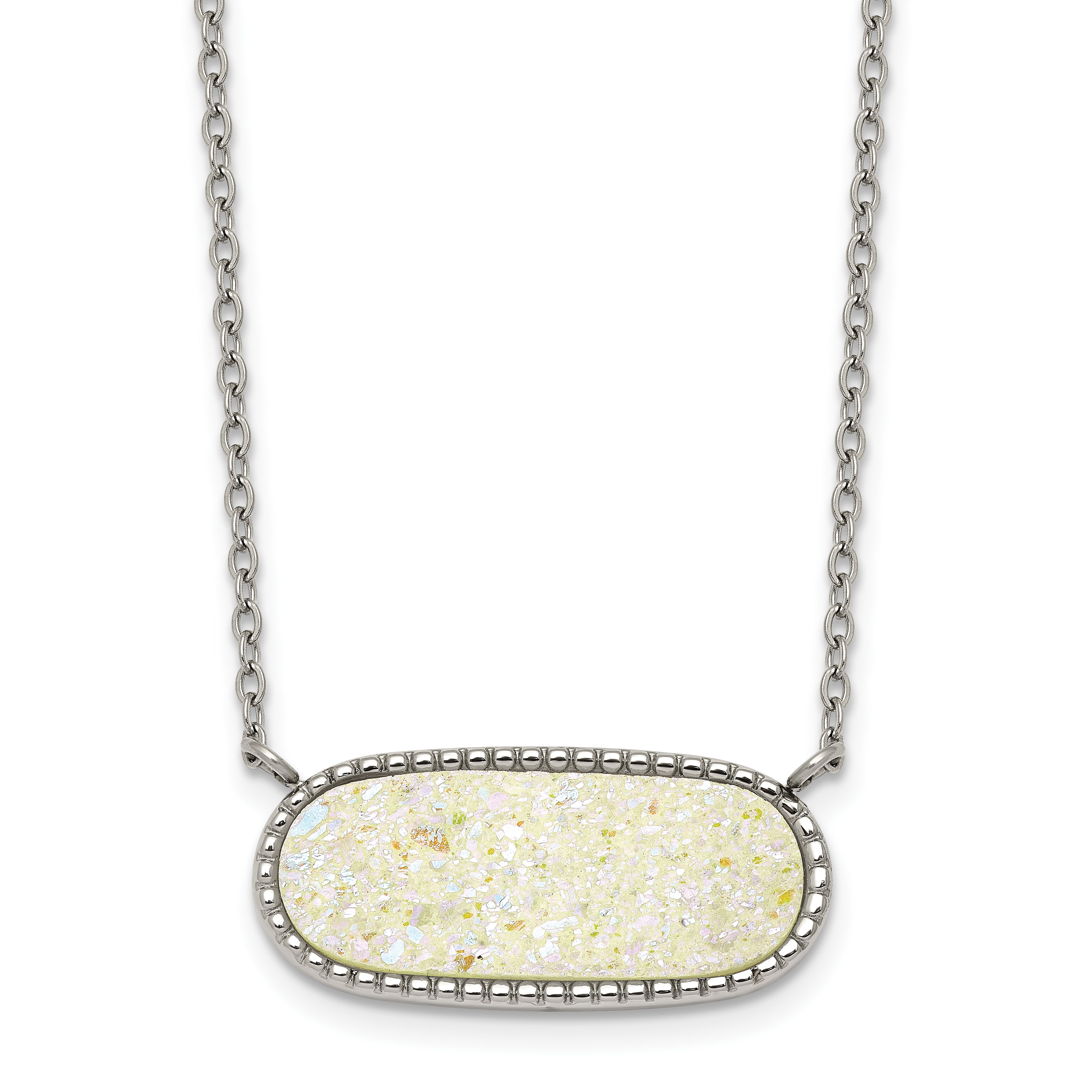 Polished Stainless Steel Necklace 17.5in Main image