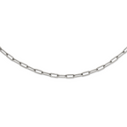 Polished Stainless Steel Paperclip Chain Necklace 8mm