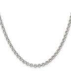 Stainless Steel Rolo Chain Necklace 3.9mm