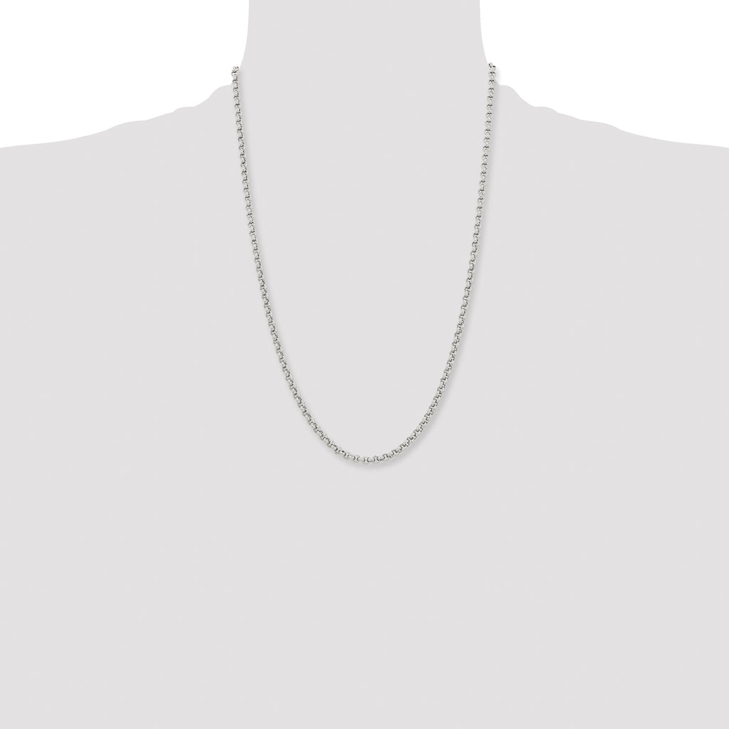 Chisel Stainless Steel Polished 3.9mm Rolo Chain