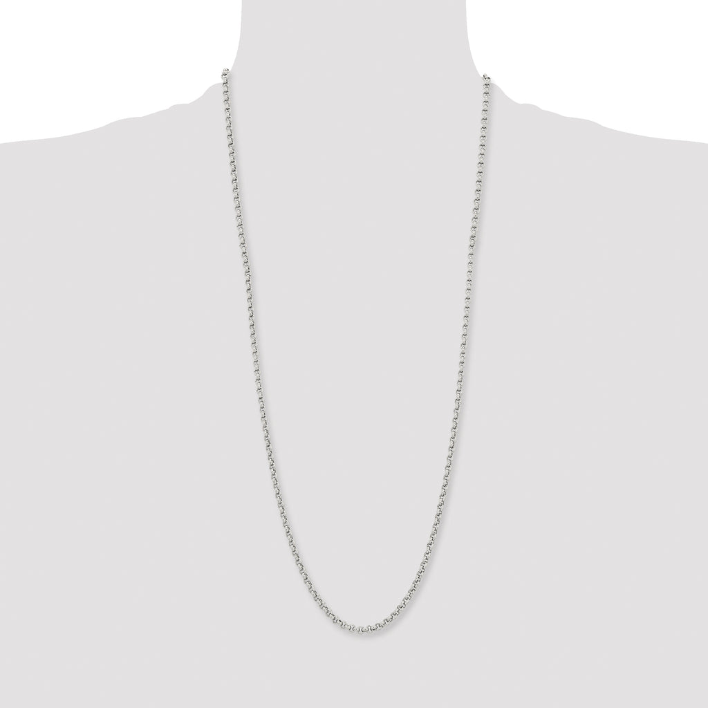 Chisel Stainless Steel Polished 3.9mm Rolo Chain