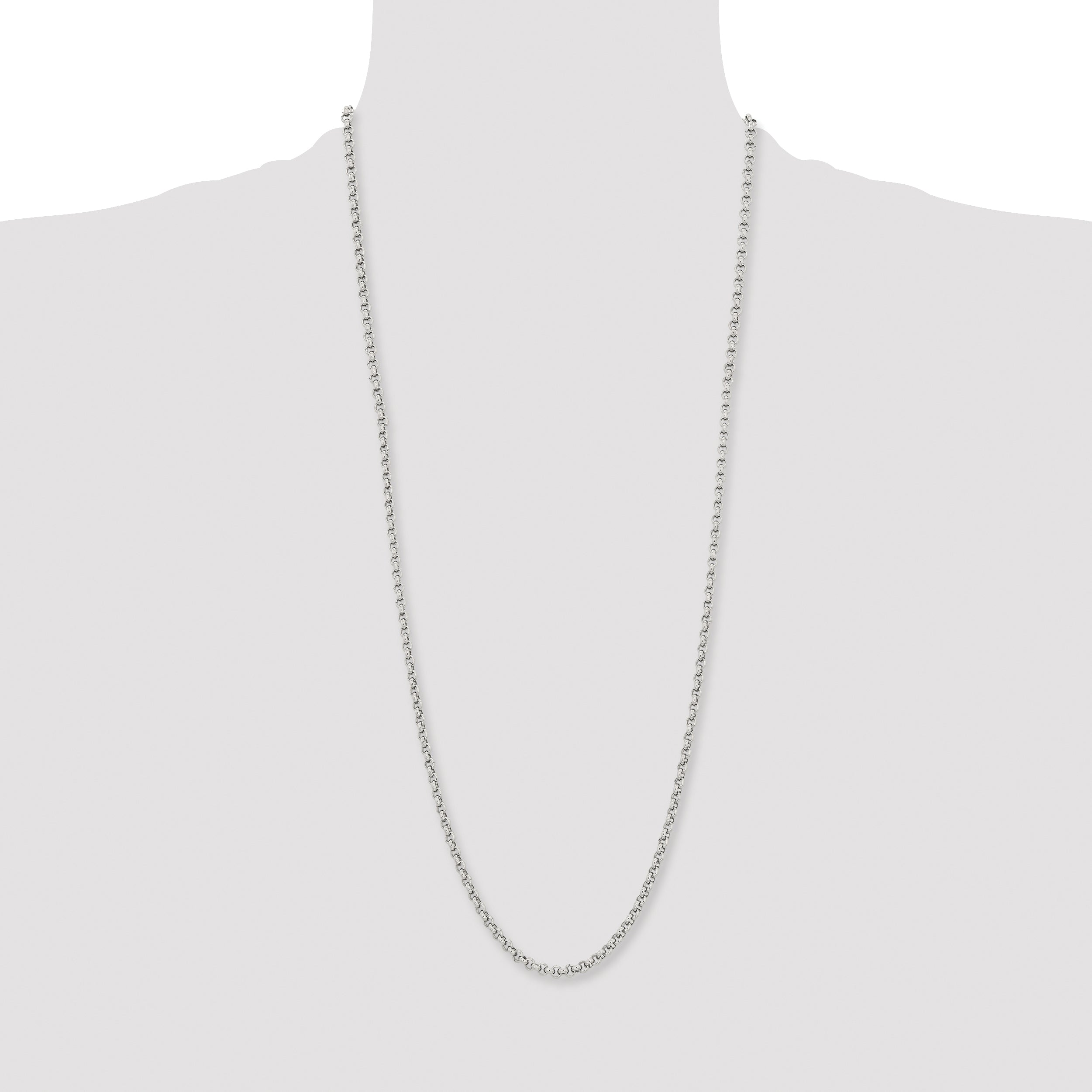 Chisel Stainless Steel Polished 3.9mm Rolo Chain
