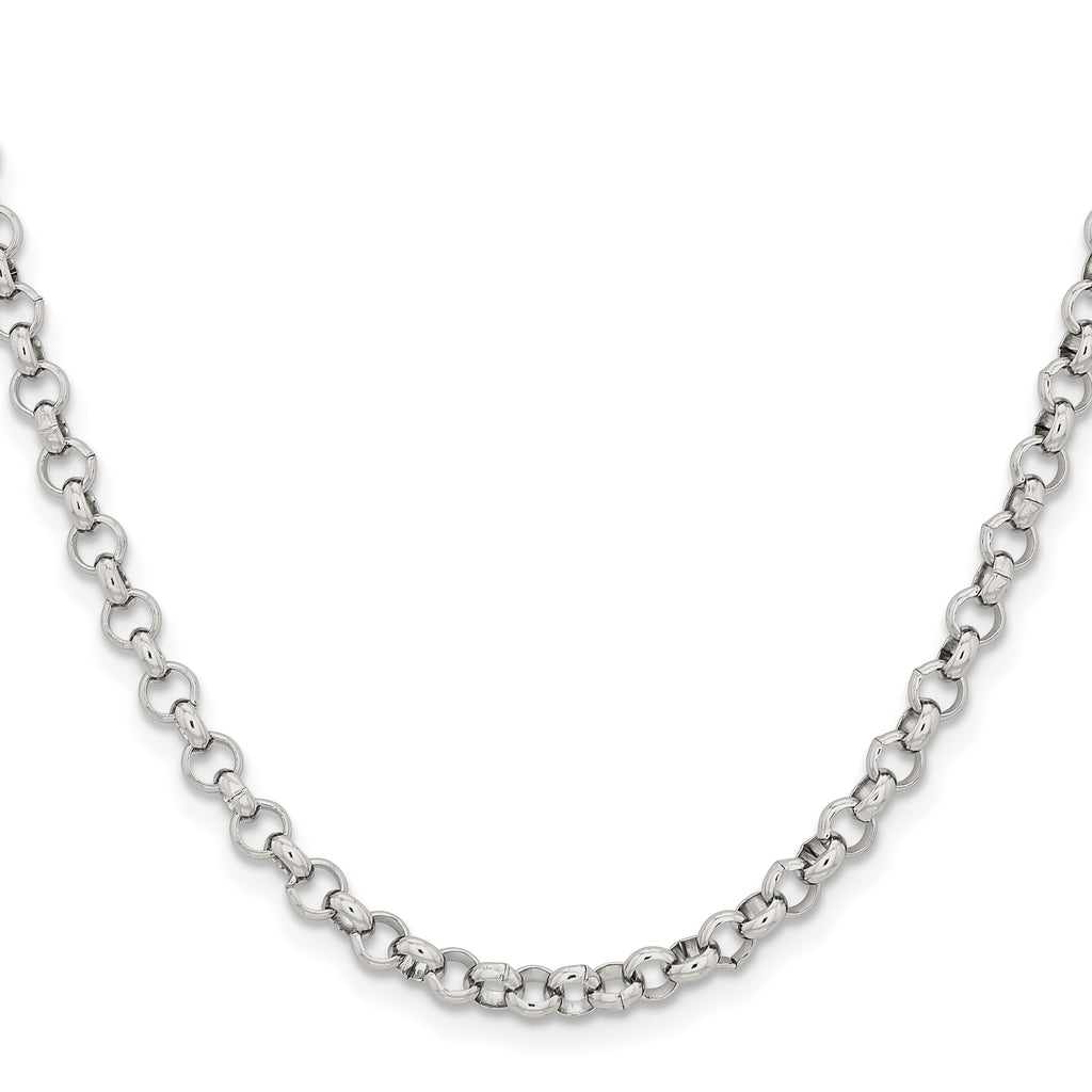 Chisel Stainless Steel Polished 4.6mm Rolo Chain