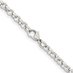 Stainless Steel Rolo Chain Necklace 4.6mm