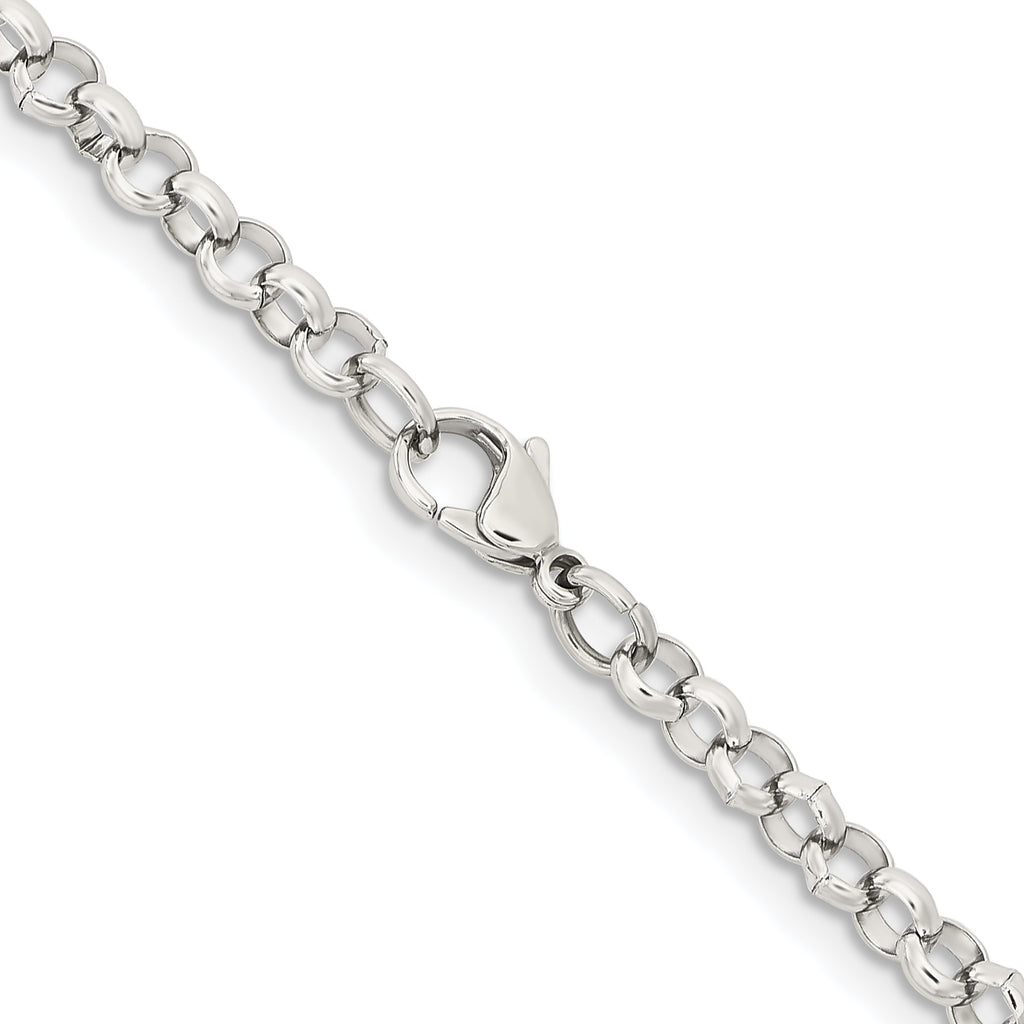 Chisel Stainless Steel Polished 4.6mm Rolo Chain