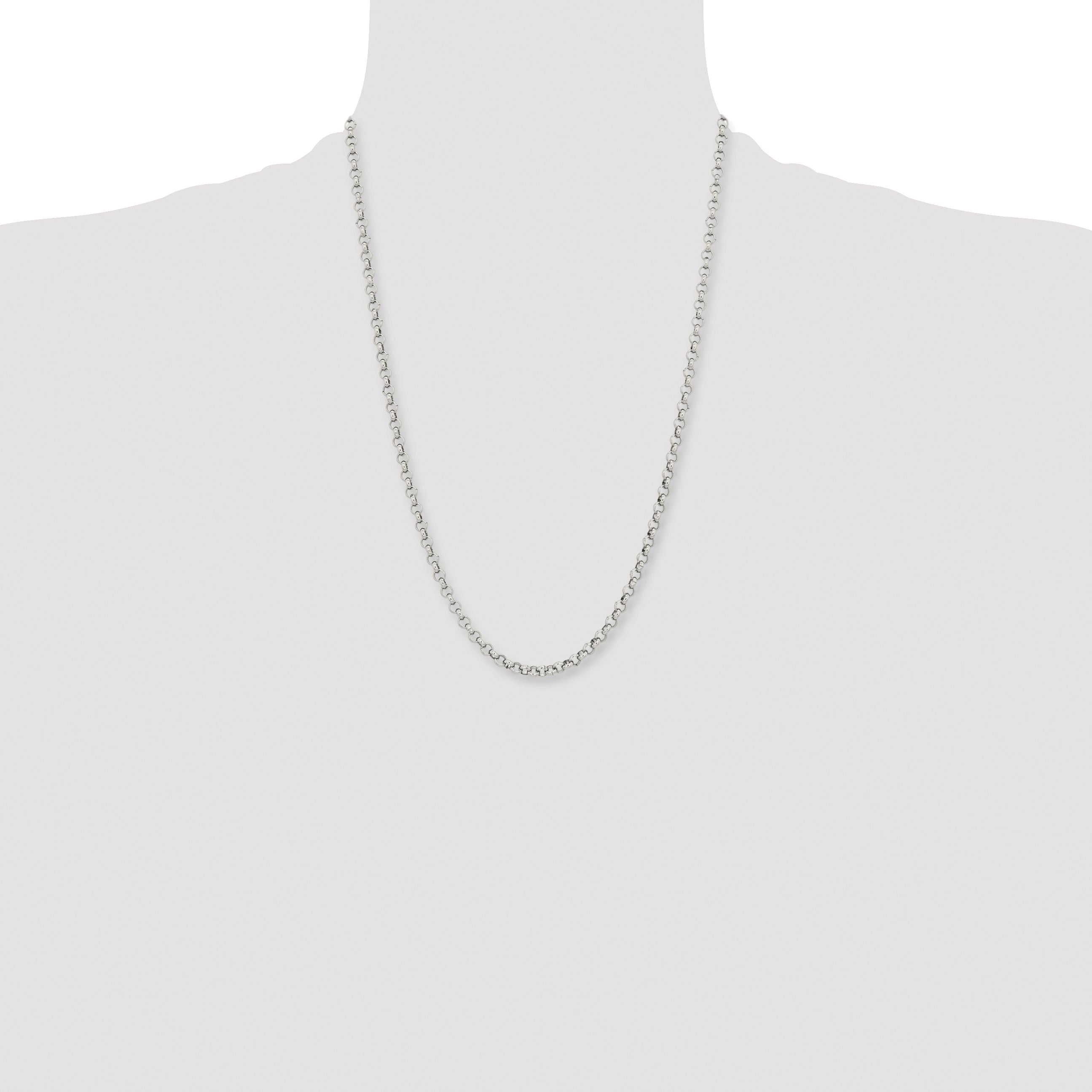 Chisel Stainless Steel Polished 4.6mm Rolo Chain