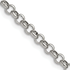 Chisel Stainless Steel Polished 4.6mm 24 inch Rolo Chain