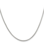 Chisel Stainless Steel Polished 2.2mm Rounded Box Chain