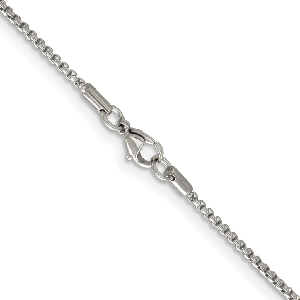 Stainless Steel Box Chain Necklace 2.2mm
