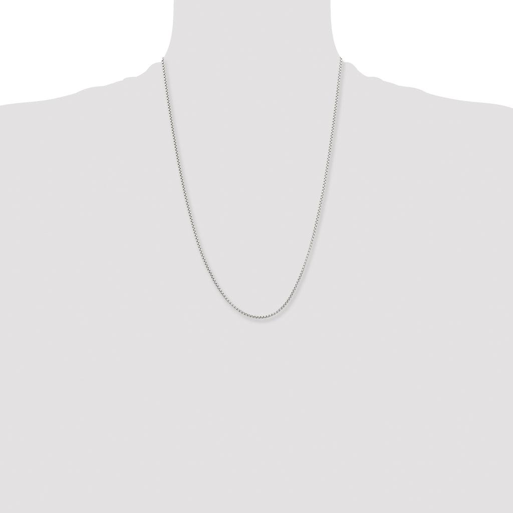 Chisel Stainless Steel Polished 2.2mm Rounded Box Chain