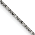 Chisel Stainless Steel Polished 2.2mm Rounded Box Chain