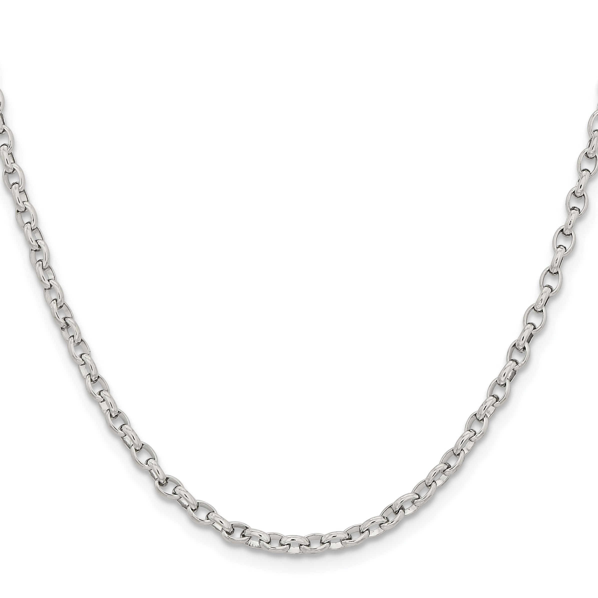 Chisel Stainless Steel Polished 3.2mm 20 inch Cable Chain