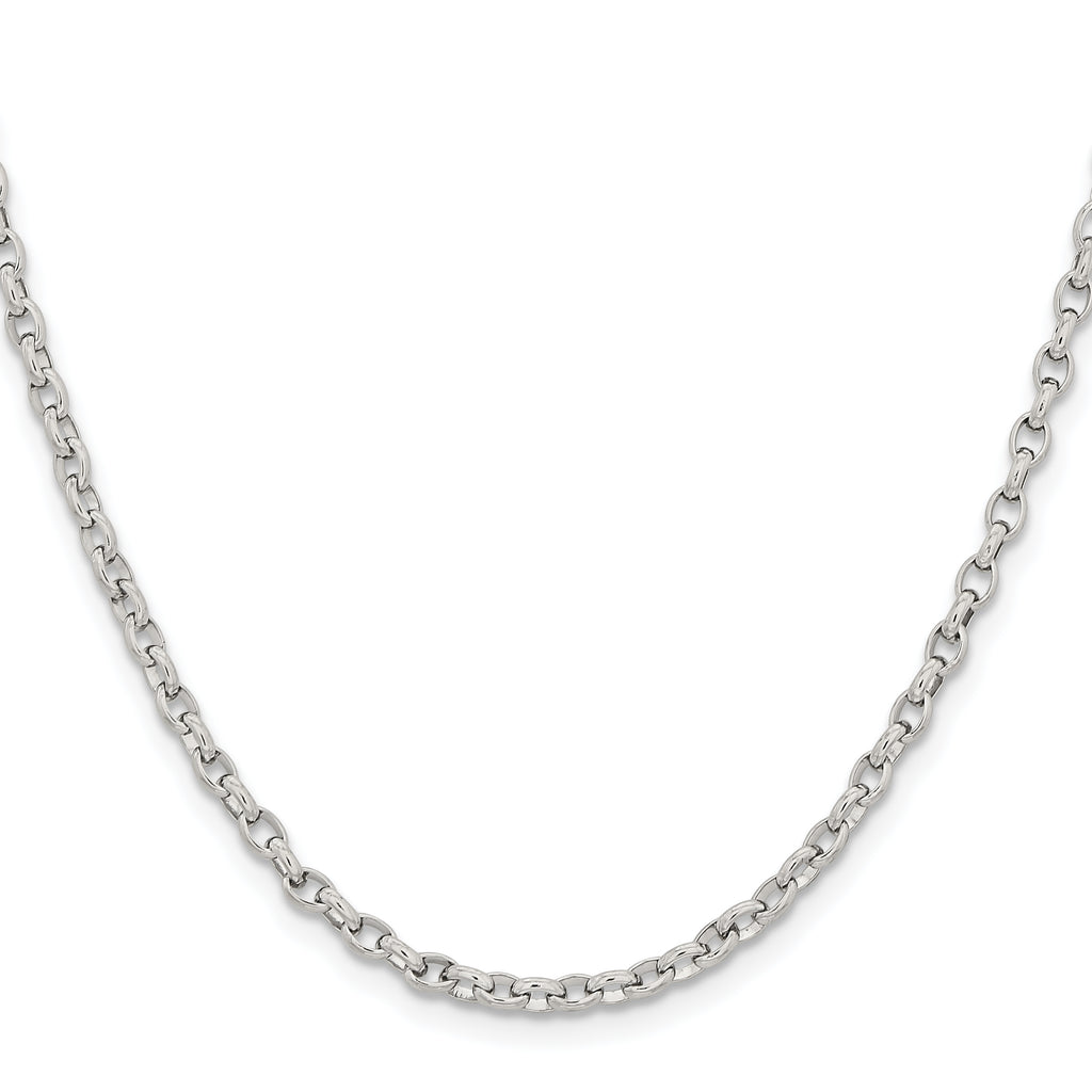 Chisel Stainless Steel Polished 3.2mm Cable Chain