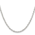 Chisel Stainless Steel Polished 3.2mm Cable Chain