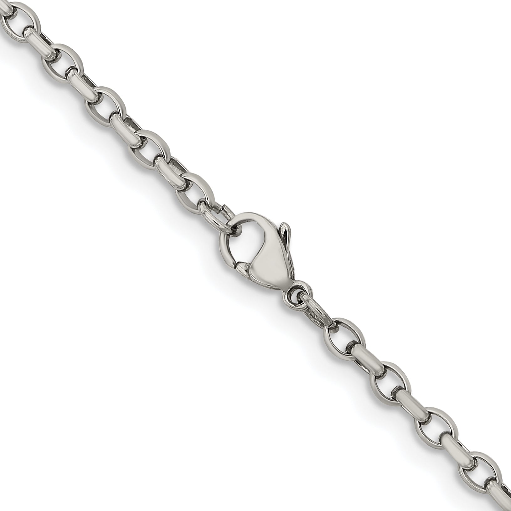 Stainless Steel Cable Chain Necklace 3.2mm