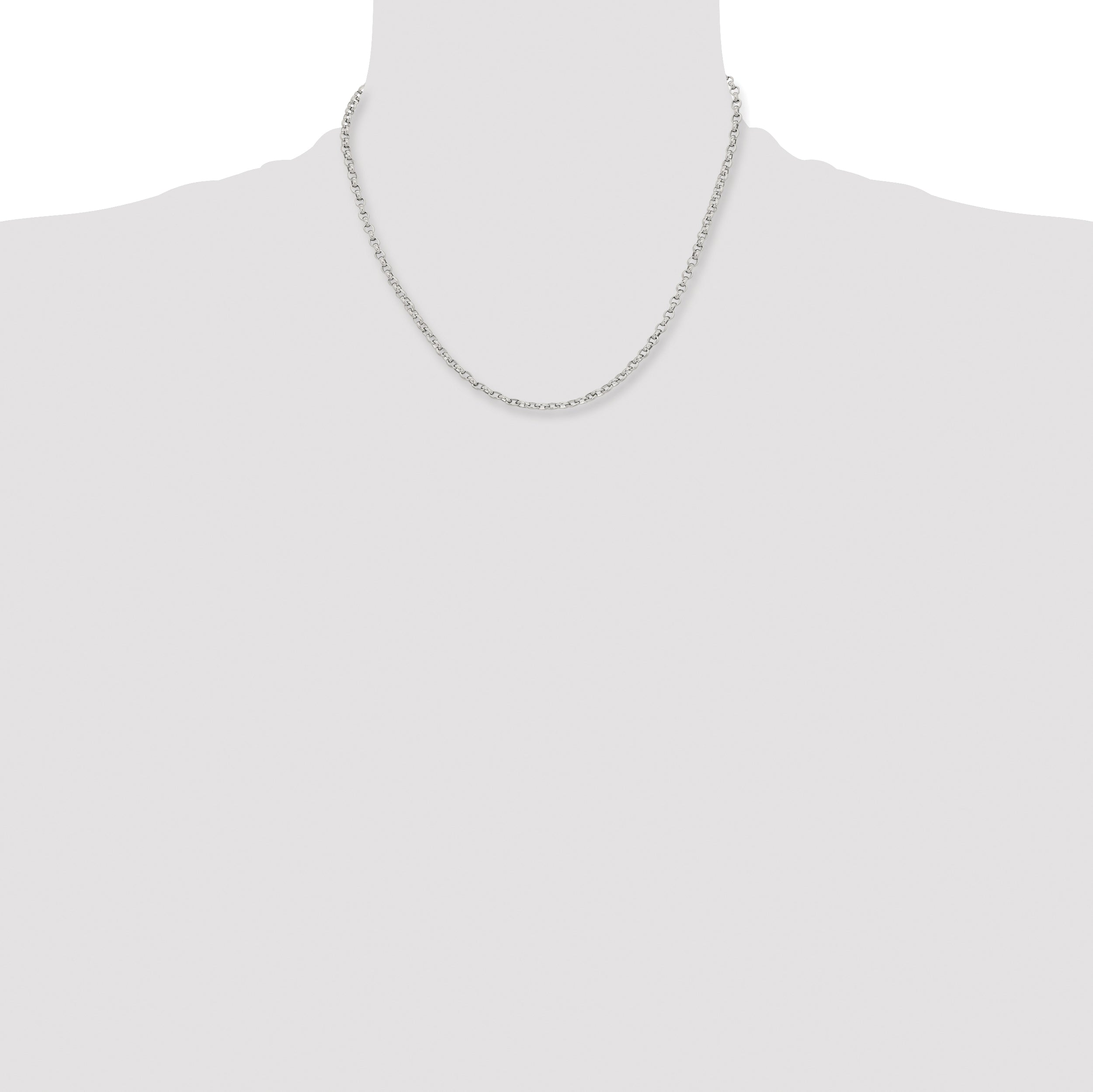 Stainless Steel Cable Chain Necklace 3.2mm