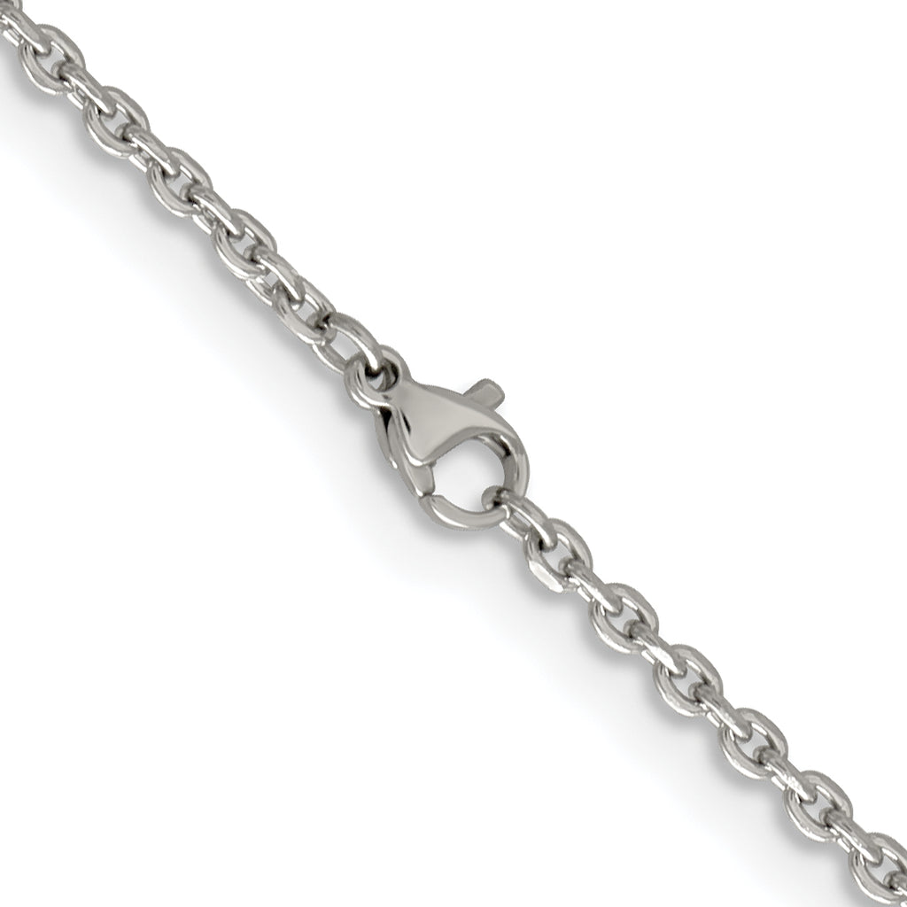 Chisel Stainless Steel Polished 2.7mm Cable Chain