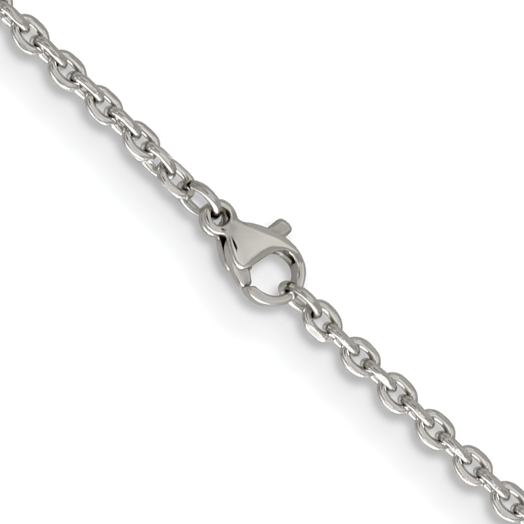 Chisel Stainless Steel Polished 2.7mm Cable Chain