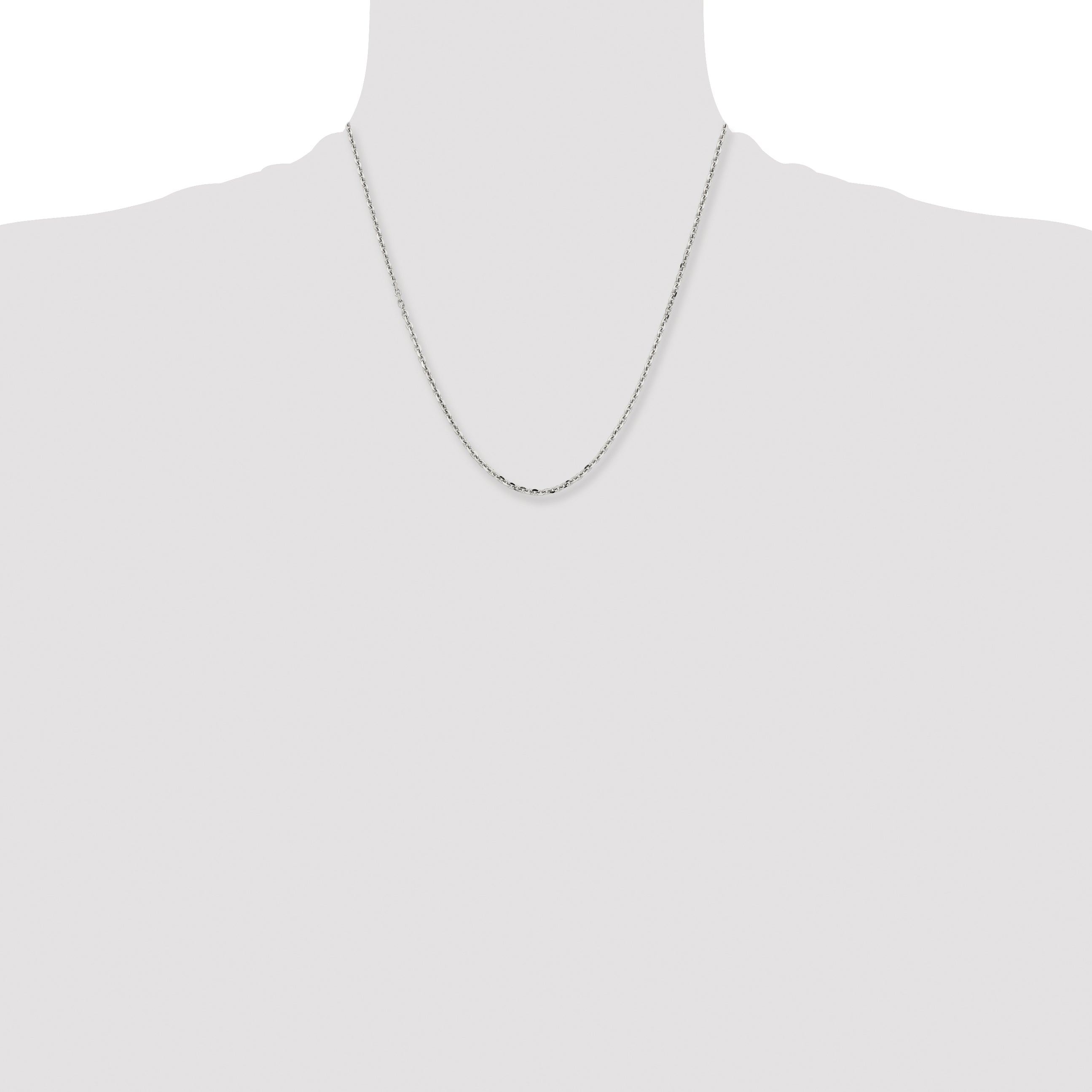 Chisel Stainless Steel Polished 2.7mm 20 inch Cable Chain