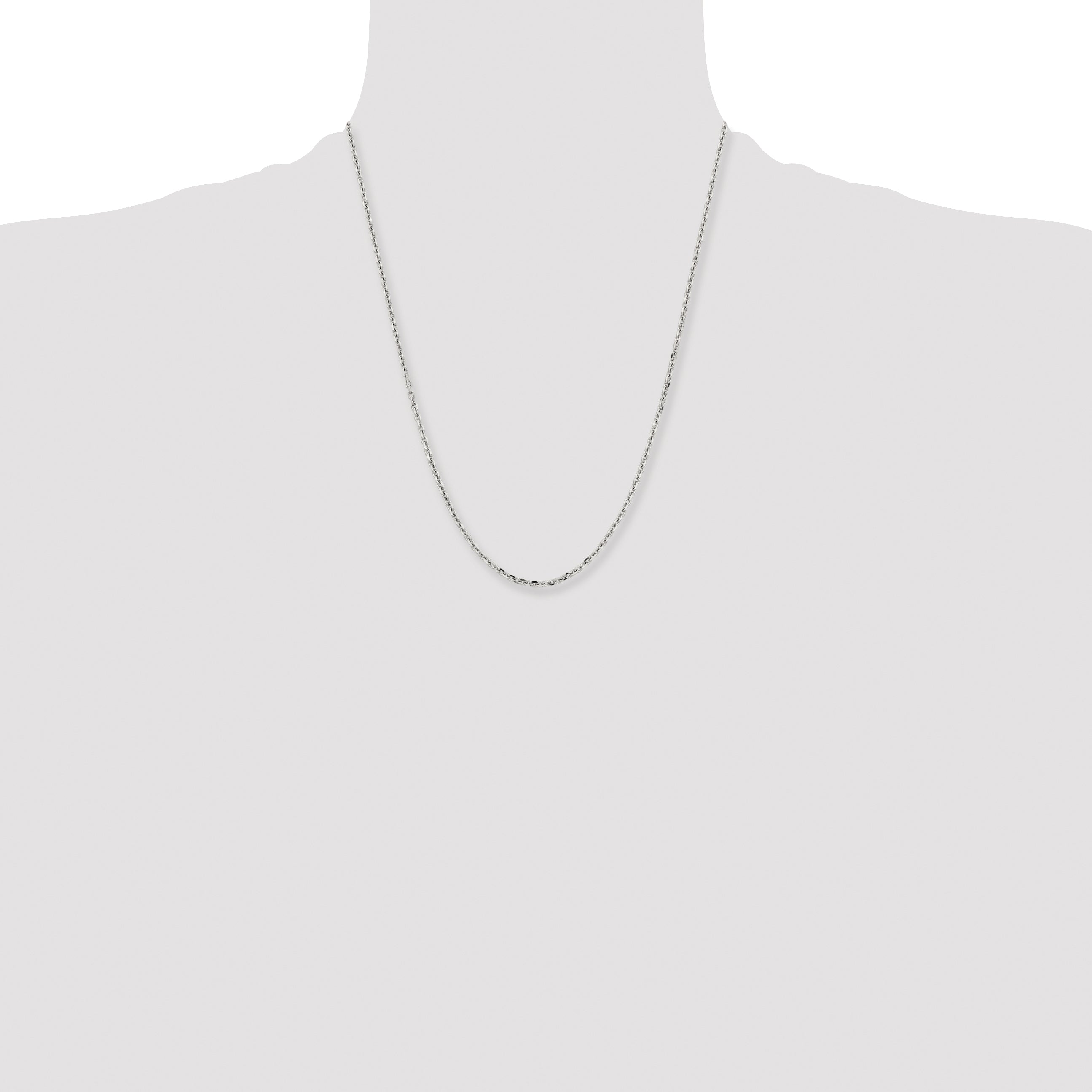 Chisel Stainless Steel Polished 2.7mm 22 inch Cable Chain