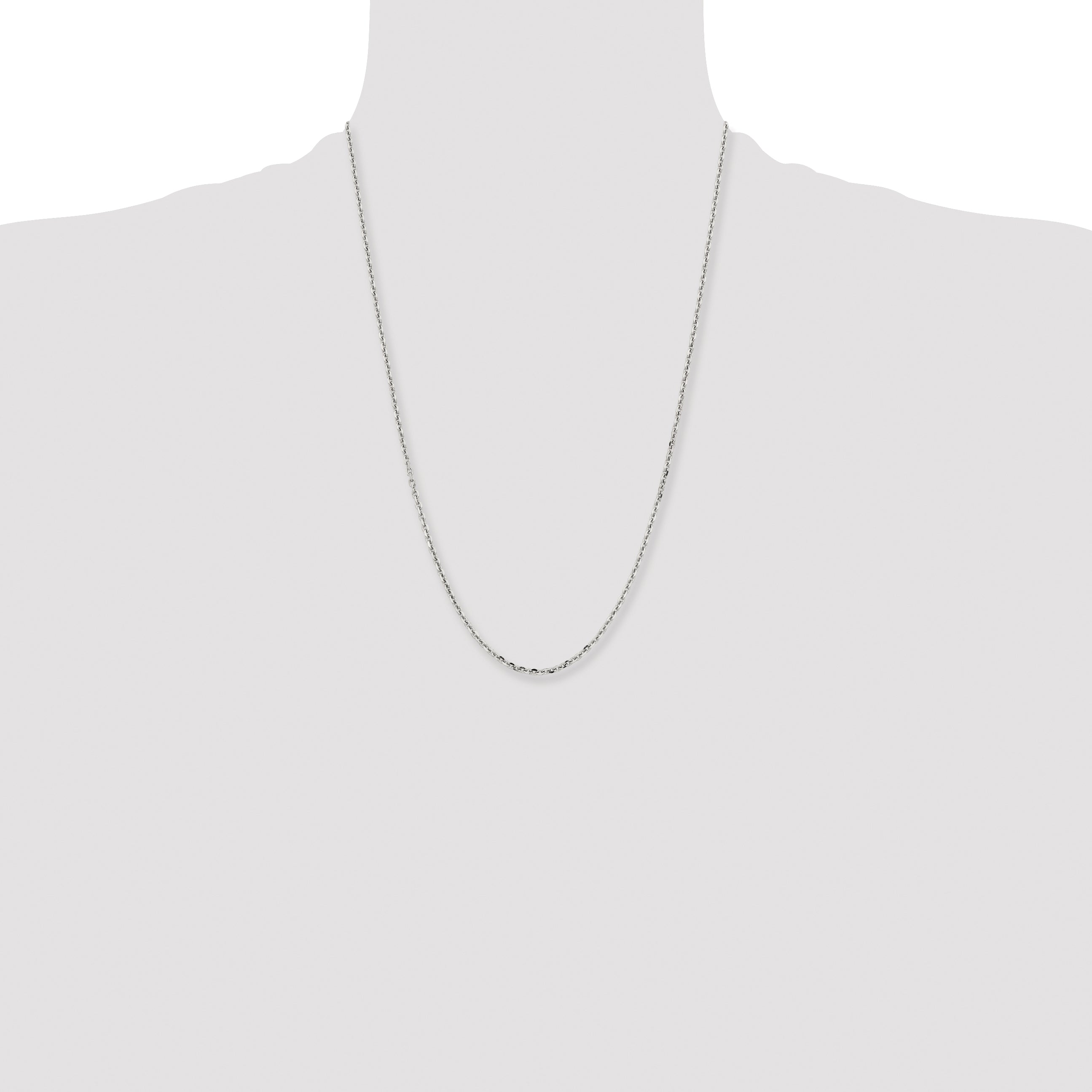 Chisel Stainless Steel Polished 2.7mm Cable Chain